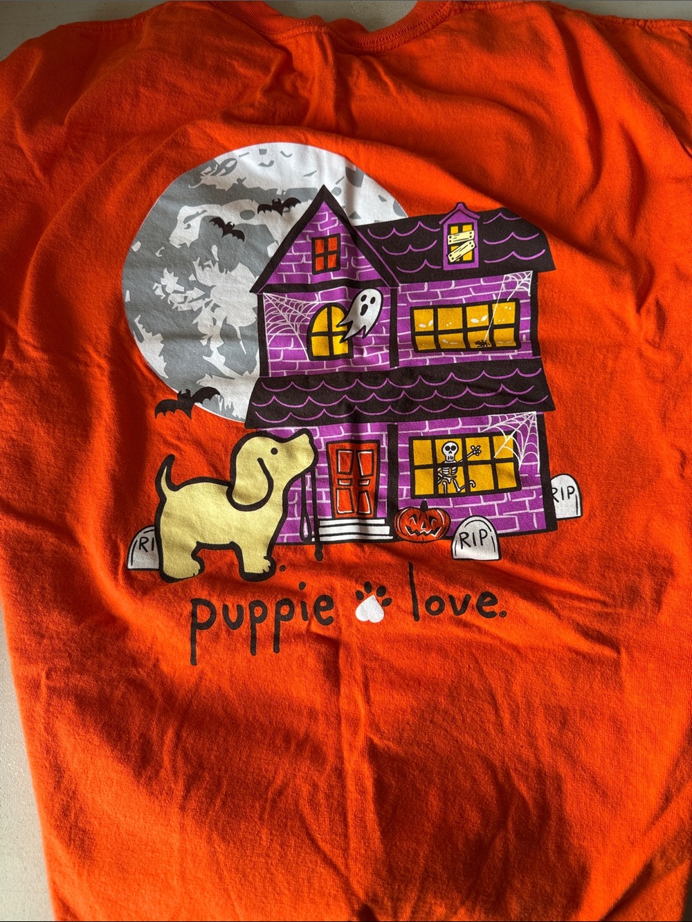 Unisex Halloween puppy love t shirt
